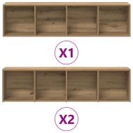 Книжни шкафове 3 бр Artisan Oak Engineered Wood