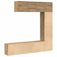 Книжни шкафове 3 бр Artisan Oak Engineered Wood