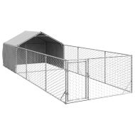 Открита кучешка колиба с бягаща пътека 6x2x1,5 m