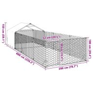 Открита кучешка колиба с бягаща пътека 6x2x1,5 m