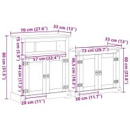 Комплект мебели за баня от 2 части Corona