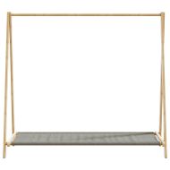 vidaXLL Закачалка за дрехи с рафтове 106x34x102 cm Бамбук