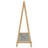 vidaXLL Закачалка за дрехи с рафтове 106x34x102 cm Бамбук