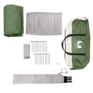 Семейна палатка, типи, 8-местна, зелена, водоустойчива