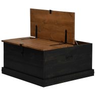 Скрин за съхранение HALDEN черен 91x91x47 cm бор