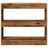 Шкаф за книги/разделител на стаи Старо дърво 80x30x72 cm