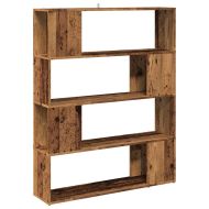 Шкаф за книги/разделител на стаи Старо дърво 100x24x124,5 cm