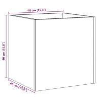 Кутия за саксии от старо дърво 40x40x40 cm Инженерна дървесина