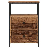 Нощно шкафче Старо дърво 34x35,5x50 cm Инженерна дървесина