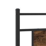 Рамка за легло без матрак опушен дъб 90x190 см инженерно дърво