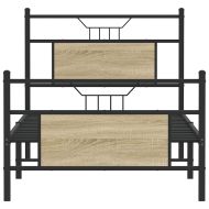 Рамка за легло без матрак сонома дъб 90x190 см инженерно дърво