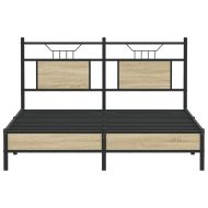 Рамка за легло без матрак сонома дъб 140x200 см инженерно дърво