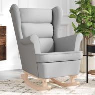 Люлеещ се стол Cloud Grey 74x90x102 cm Fabric