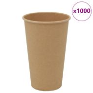 Хартиени чаши за кафе 1000 бр. 16oz 400ml Кафяво