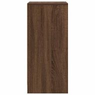 Шкаф за обувки, кафяв дъб, 29,5x34x76 см, инженерно дърво