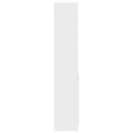 Висок шкаф, бял, 50x35x180 cм инженерно дърво