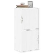 Страничен шкаф ODDA White 40x24x79 cm Масивна дървесина Бор