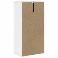 Страничен шкаф ODDA White 40x24x79 cm Масивна дървесина Бор