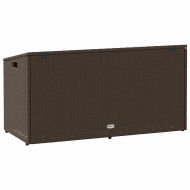 Градинска кутия за съхранение Кафява 110x50x58 cm Поли ратан