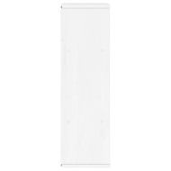 Страничен шкаф ODDA White 40x24x79 cm Масивна дървесина Бор