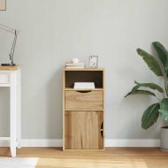 Страничен шкаф с чекмедже ODDA 40x24x79cm масивна дървесина бор