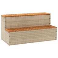 Стъпало за джакузи Beige 100x50x50,5 cm Поли ратан