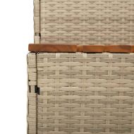 Стъпало за джакузи Beige 100x50x50,5 cm Поли ратан