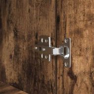 Нощно шкафче, опушен дъб, 39x35x125 см, инженерно дърво