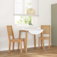 трапезни столове 2 бр. масивна дървесина гума