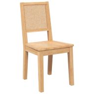 трапезни столове 2 бр. масивна дървесина гума