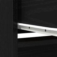 Висок шкаф, Черен дъб, 29,5x34x119,5 см инженерно дърво