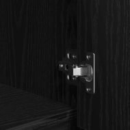 Висок шкаф, Черен дъб, 29,5x34x119,5 см инженерно дърво