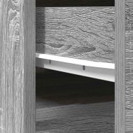 Висока дъска сив сонома 37,5x35x180 см инженерно дърво