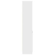Висока дъска бяла 37,5x35x180 см инженерно дърво