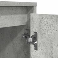 ТВ шкаф с LED осветление, бетонно сив, 100x41x50 см