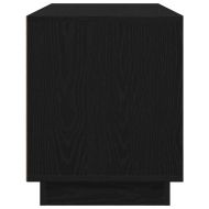 ТВ шкаф с LED осветление, черен, 100x41x50 см