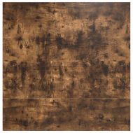 Масичка за кафе с чекмеджета опушен дъб 100x100x40 см