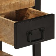 Нощни шкафове 2 бр твърдо грубо дърво Манго