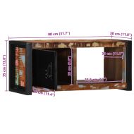 ТВ шкаф 80x30x35 cm Масивна дървесина Възстановена