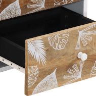 Нощни шкафчета 2 бр. 40x33,5x46 см Масивна дървесина Манго