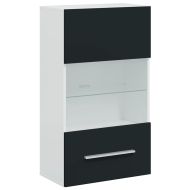 5 броя ТВ шкафове с LED осветление Мат Индиго инженерно дърво