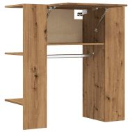 Шкаф за антре, дъб артизан, 97,5x37x99 см, инженерно дърво