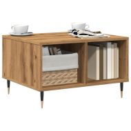 Кафе маса, дъб артизан, 60x50x36,5 см, инженерно дърво