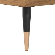 Кафе маса, дъб артизан, 60x50x36,5 см, инженерно дърво