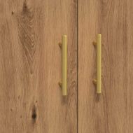 Сайдборд, дъб артизан, 69,5x34x90 см, инженерно дърво