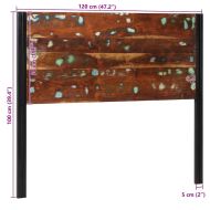 Табла за глава 120 cm от масивна дървесина и желязо