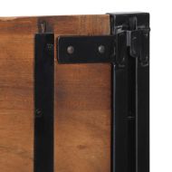 табла за глава 160 cm от масивна дървесина и желязо