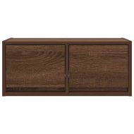 ТВ шкафове 2 бр Кафяв дъб 60x31x25,5 см инженерно дърво