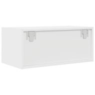 ТВ шкаф бял 60x31x25,5 cm Изработена дървесина