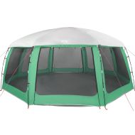 Шатра за басейн с подвижна муха & Мрежести стени Морско зелено